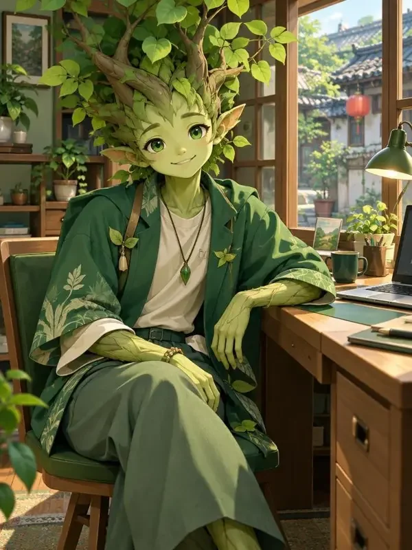 老小区里的树精同事封面